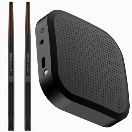 Bærbart Elektronisk Lufttrommesæt - Virtuelle Trommestikker og Pedaler, Ideel til Begyndere, Børn og Voksne A