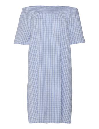 Crwilla Short Dress - Kim Fit Blue Cream