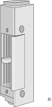 ASSA Solid 14 Elslutbleck 24 V, vridfall i stål Rättvänd, Dörrar