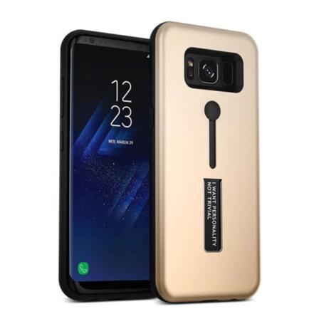 Smart Skal med Fingerrem för Samsung Galaxy S8 Guld
