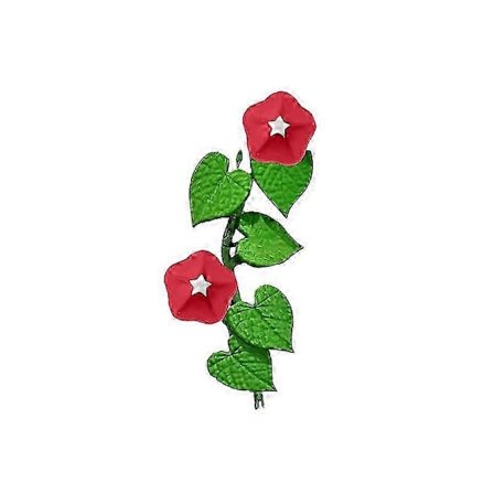 Kylskåpsmagnet med blomman för dagen, Kylskåpsmagnet med murgröna, 3D-klistermärke med blomrankor