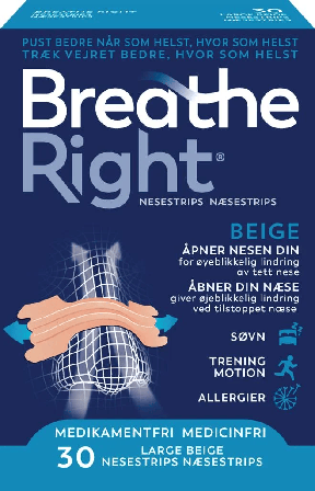 Breathe Right nesestrips, størrelse L, 30 stk