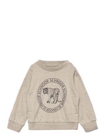 T-Shirt Long-Sleeve Sweat-shirt Tröja Grå Petit By Sofie Schnoor