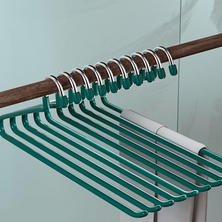 5 stk Jeans Hengere Bukse Henger MØRK GRØNN