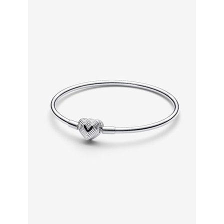 Pandora - Radiating Heart Clasp Armband - Sterling silver