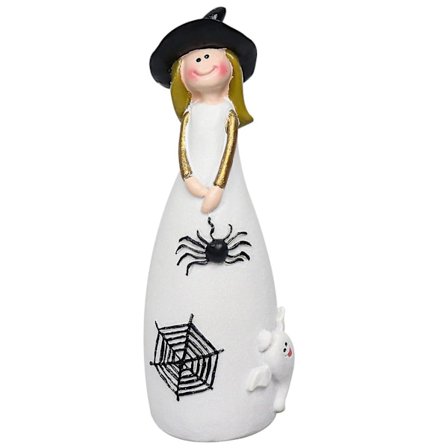 Heksefigurer Søde Tegneserie Heksekunst Pige Figur Model Samlerobjekt Håndværk Dekoration 3 Stilarter Hekse Dukke Figurer Model Harpiks Ornament Hall