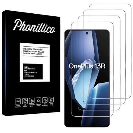 Hærdet Glas - Phonillico - OnePlus 13R - Pakke med 4 - Scratch Resistant - Skærmbeskyttelse
