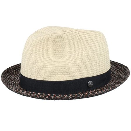 Lierys - Beige straw Hatt - Player Toyo Black/Red/Nnatural Straw Hat @ Hatstore