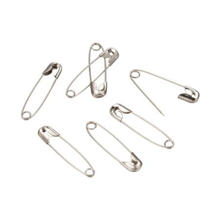 50 St. Platinafärgade Säkerhetsnålar 31x6,5x1.5mm