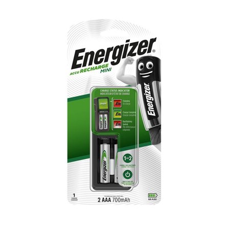 ENERGIZER Batteriladdare Mini AA/AAA - Lyreco - Kontorsmaskiner - Batterier - Batteriladdare