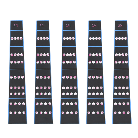 5 stk Violin Gribebræt Sticker Gribebræt Tape Fretless Fingersætning Guide til begyndere (3/4)