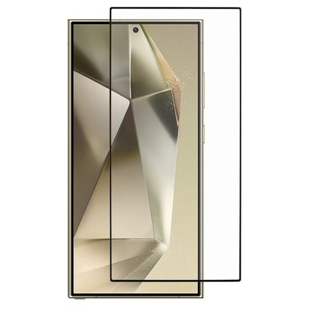 SKALO Samsung S25 Ultra FULL-FIT Hærdet Glas Skærmbeskyttelse - Sort