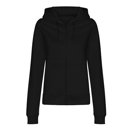Awdis Womens/Ladies College Zoodie Hoodie S Deep Black
