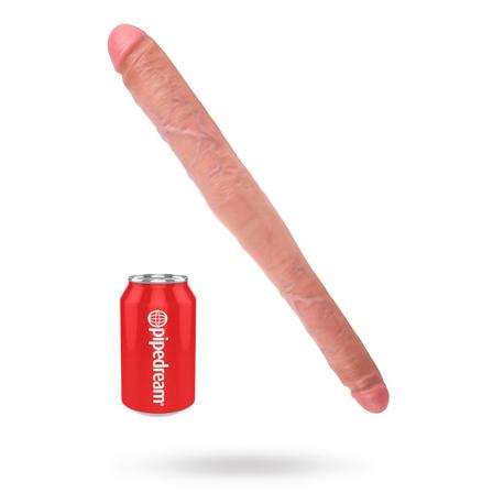 Tapered Double Dildo 40.5cm - Flesh - Vuxen.no - Lufttrycksbibrator, klitoris, dildo, knipe, massajestav, egg & sexmaskiner.