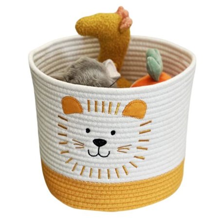 Leksaksförvaringskorg Hållbar Flätad Hopvikbar Tvättkorg