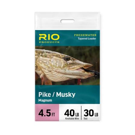Rio Pike/Musky Stealth Leader 6ft - 30lb / 60lb Fluorocarbon