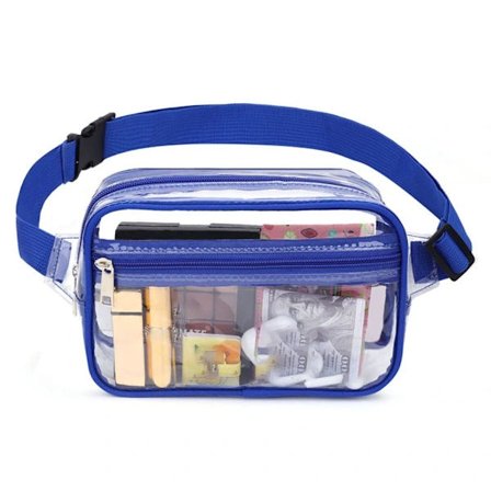 Genomskinlig midjeväska Sminkväska BLÅ Blå
