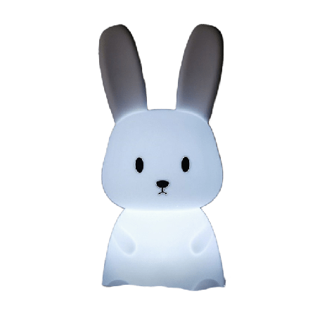 CarloBaby LED-Nattlampa Big Bunny Inredning Unisex Vit ONESIZE