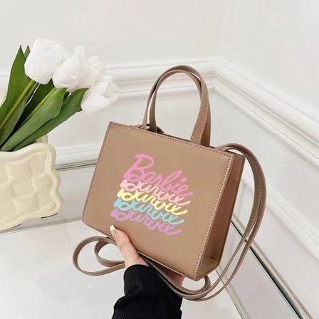 Barbie Graffiti Tygväska Barbie Handväska KHAKI