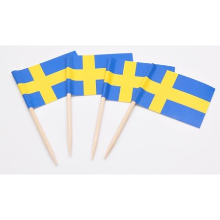 Gaggs Tandpetare Svenska Flaggan 20-Pack