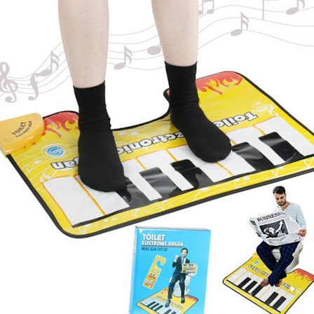 Kylpyhuoneen näppäimistömatto - Vedenkestävä musiikkimatto 3 toistotilalla, elektroninen Tet-piano aikuisille, hauska pilalahja ystäville
