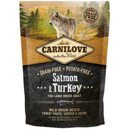 Carnilove - Large Breed Adult Laks og kalkun 12 kg - Hund - Hundefôr & hundemat - Tørrfôr for hund - ZOO.no