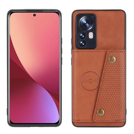 Smidigt Skal Med Kortfack - Xiaomi Mi 12 Ljusbrun