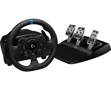 Logitech G923 Racing Wheel and Pedals for PS4/PS5 and PC - Racingratt med pedaler och Trueforce - forcefeedback