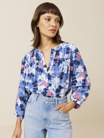 Jean Paul - Marin bluse - Dame - Blå - Skjorter & Bluser - S