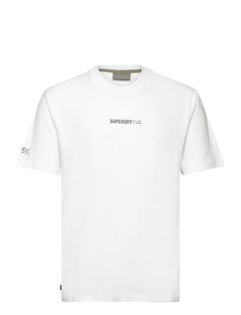 Utility Sport Logo Loose Tee Sport T-shirts Short-sleeved White Superdry Sport
