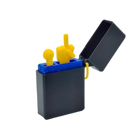 Sjov Gave til lighter, overraskende pop-op lighter med langemand og justerbar flamme, perfekt gag-gave til voksnes fødselsdag Pra