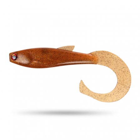 Scout Shad Curly 30cm - Motoroil Pepper UV