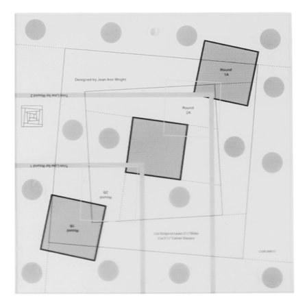 Log Cabin -peittolinjaali Transparentti akryyli Peittolinjaali Log Cabin Trim Tool