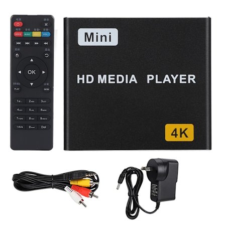 4K Full HD Digital Media Player HDMI USB s SPDIF Hjemme Musik Videoafspiller