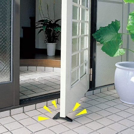 Høy dørstopper, stor gummidørstoppkile for store dørspalter for å hjelpe til med å fikse døren Szkydv