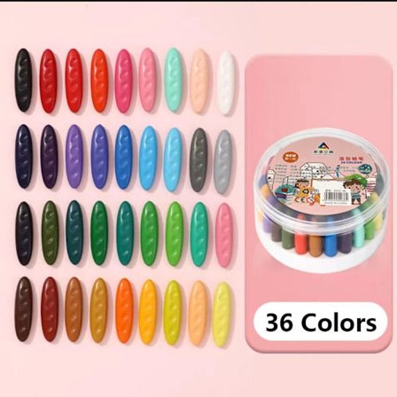 12/24/36 Farver Plastikfarve Farvet Crayon 36FARVER 36FARVER 36Colors