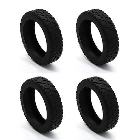 Silikone Hjulbeskyttere til Kufferter - Anti-Støv, Ridse- & Støjreduktion til Spinner & Håndbagage Kufferter [db]