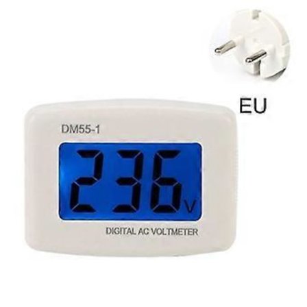 DM55-1 Volt Meter Voltmeter Tester 110V/220V Husholdningsspenningstester Monitor