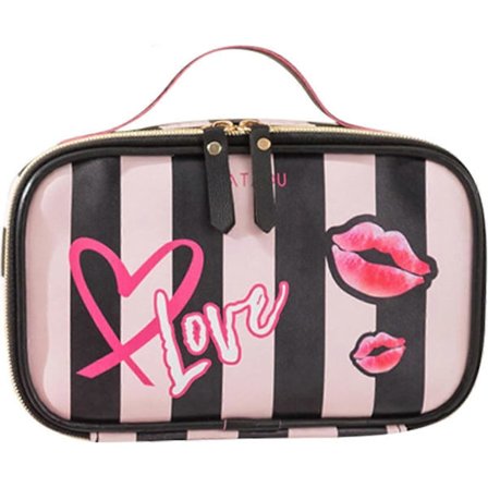 Kosmetiktasker til rejser med børsterum, hængende toilettaske til træning, ferie og husholdning, stilfuld vandtæt makeuptaske med håndtag