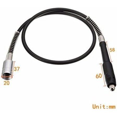 (2stk)Fleksibel Boremaskine Skaft Forlængelse Nøgleløs Chuck Dremel Kompatibel