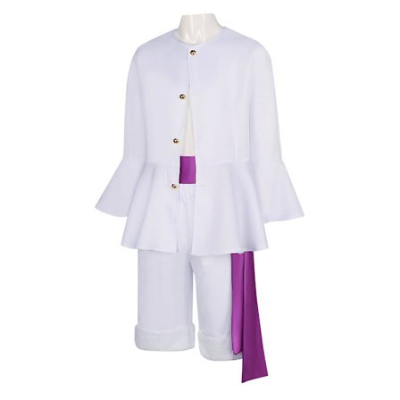 Anime One Piece Sun God Nika Cosplay Costume Luffy White Set Costume For Halloween Party -a
