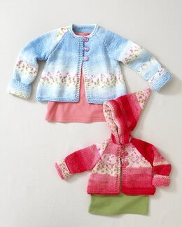 Strikkeoppskrift Kofte med eller uten hette - Sirdar