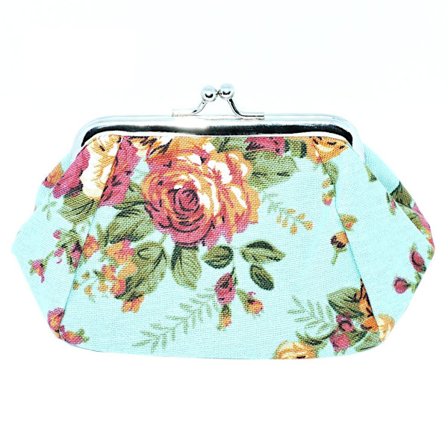 Blå blomster - Veske [Medium]