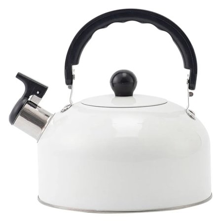 3L Horn Kettle, Espressobryggare, Camping Kettle, Visksel Vattenkokare, Elektrisk Vattenkokare, Kokande Tekanna (Vit)
