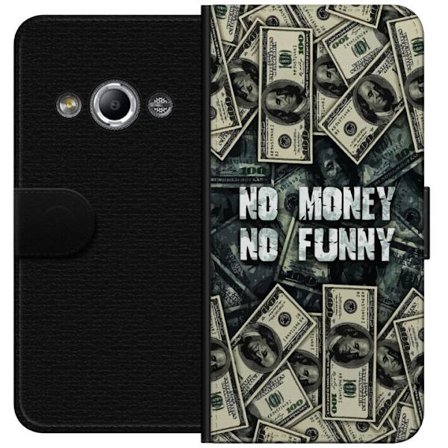 Kompatibel Tegnebogsetui til Samsung Galaxy Xcover 3 Dollarsedler i collage med tekstmeldinger mørk kraftfuld design, der symboliserer økonomi attit