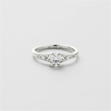 Love Bling Ring - Sterling Silver - Safira