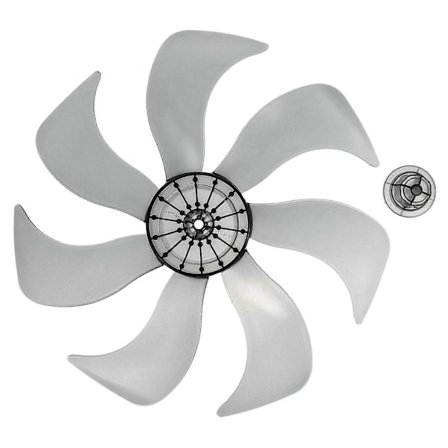 Ventilatorblade 7 Blade Udskiftning Plastik Bordventilatorblade Sokkelventilatorblade Ventilatortilbehør