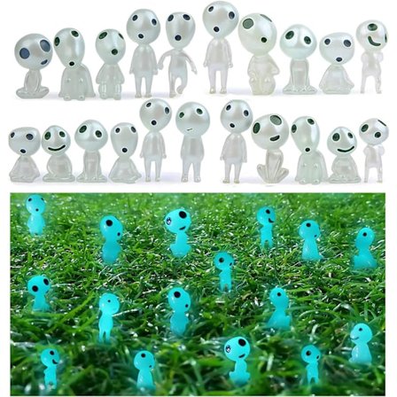 Grønn hagegnomstatue-figur, 20 stykker Princess Mononoke T