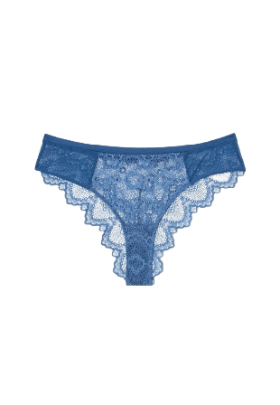 Understatement Lace Cheeky Trosor Dam Blå XXL