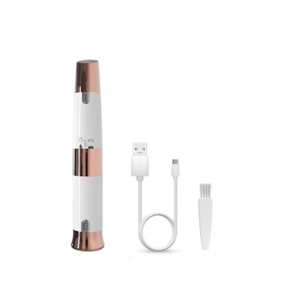 2 i 1 Genopladelig Dame Shaver Mini Elektrisk Shaver med L